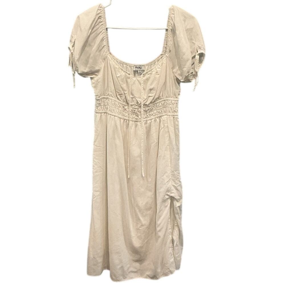 Womens Milkmaid‎ Dress White Graduation Romantic Renfaire Cottagecore S Wedding